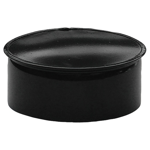 [22011202] Tapa Tubo Estufa Negro Vitrificada 120 mm.