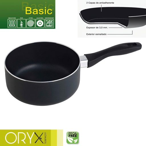 [5023255] Cazo Aluminio Antiadherente Basic 18 cm./ 3 mm.