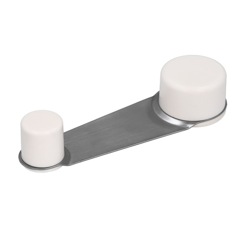 [5320301] Tope Puerta Adhesivo con Retenedor Blanco