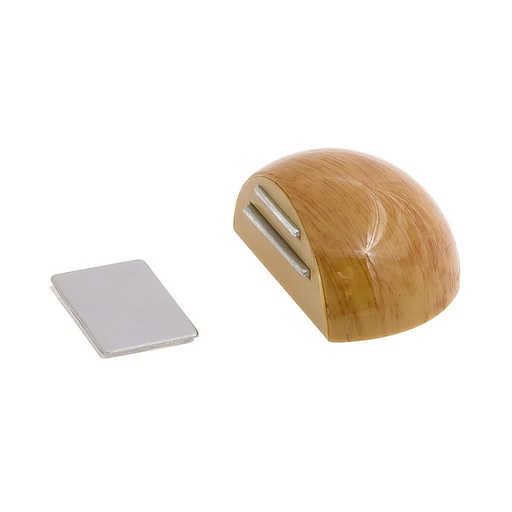 [5320343] Tope Puerta Adhesivo con Imán Retenedor Color Madera