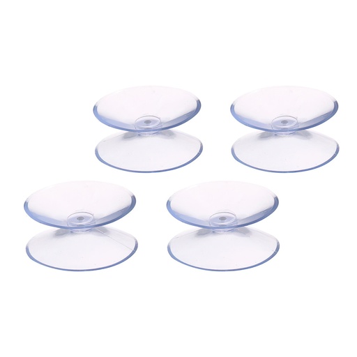 [5390170] Ventosa Doble Transparente (Bister 4 Piezas)