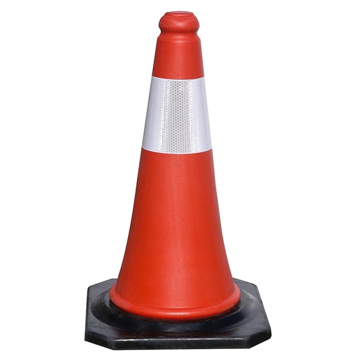 [15050425] Cono Señalizacion Base Goma 75 cm. Reflectante