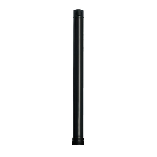 [22013000] Wolfpack Tubo de Estufa Pellet Acero Vitrificado Negro Ø 80 mm. Longitud 100 cm. Estufas de Leña, Chimenea, Alta resistencia,