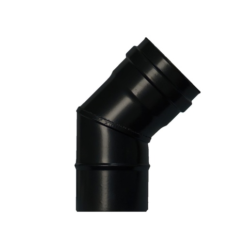 [22013100] Codo Estufa Pellet Vitrificado Ø80 mm  45°