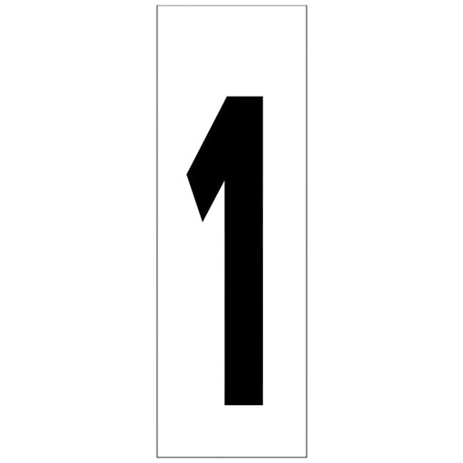 [15058002] Numero Adhesivo 46x140 mm.   Nº 1