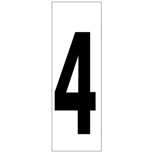 [15058008] Numero Adhesivo 46x140 mm.   Nº 4