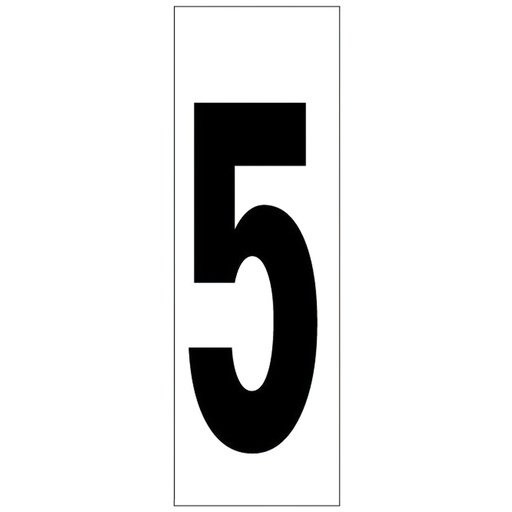 [15058010] Numero Adhesivo 46x140 mm.   Nº 5