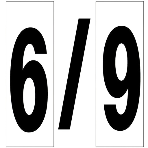 [15058012] Numero Adhesivo 46x140 mm.   Nº 6 / 9