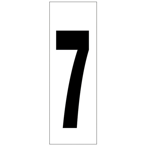 [15058014] Numero Adhesivo 46x140 mm.   Nº 7