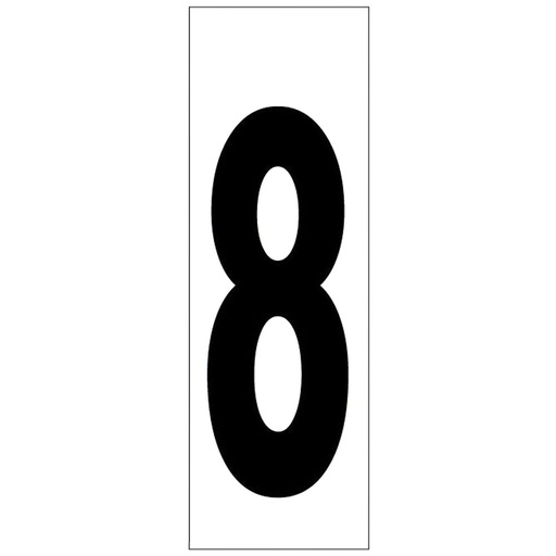 [15058016] Numero Adhesivo 46x140 mm.   Nº 8