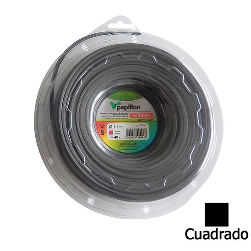 [8061665] Hilo Nylon / Aluminio Cuadrado Profesional 3,5 mm. (40 Metros)