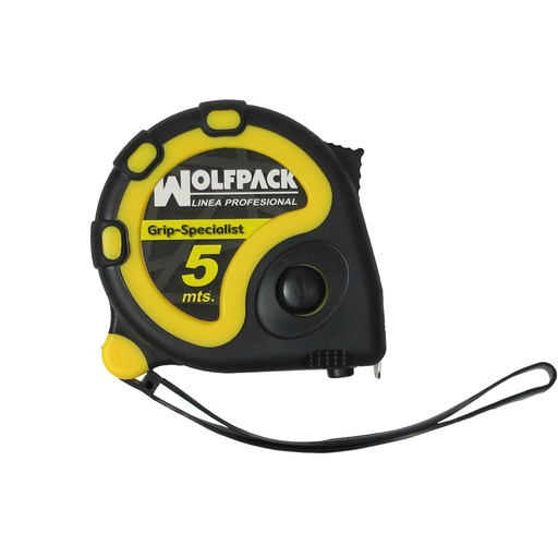 [2302010] Flexometro 5 Metros Con Freno Wolfpack Grip Special