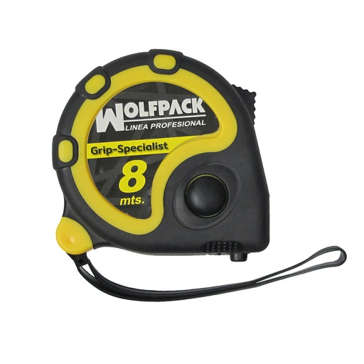 [2302020] Flexometro 8 Metros Con Freno Wolfpack Grip Special