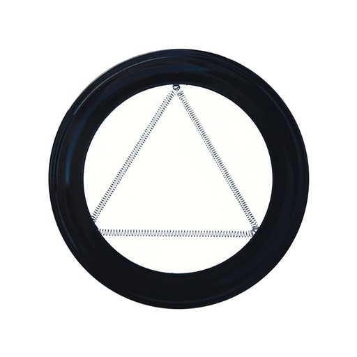 [22013290] Plafon Embellecedor Estufa Pellet Vitrificado Negro 80 mm.