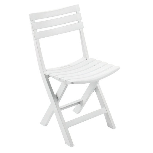 [8330040] Silla Resina Plegable Blanca "Birki"