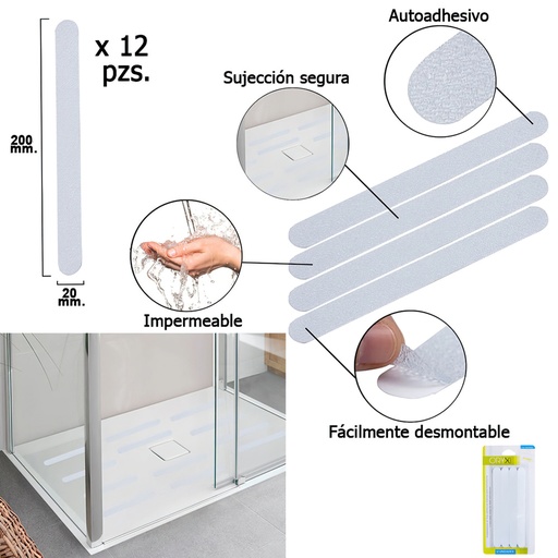 [5520060] Tiras Antideslizante Adhesivas Para Baños / Duchas