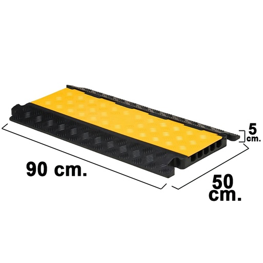 [15050480] Pasacables Para Suelo 5 Canales 90x50x5 cm.