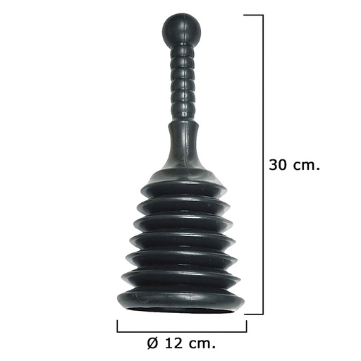 [2660100] Desatascador Goma Fuelle         Ø 12 cm. /  Alto 30 cm.