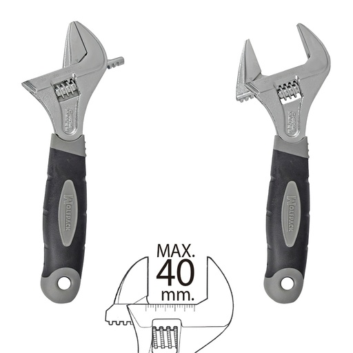 [2328000] Llave Ajustable Gran Apertura 40 mm. Medida 8"