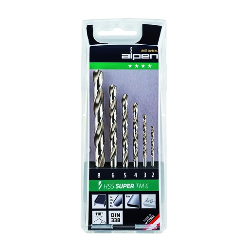 [9083820] Estuche Brocas Alpen Hss Pro    6 Piezas