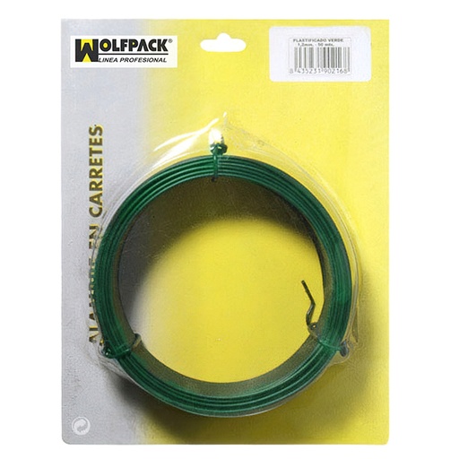 [1010086] Alambre Plastificado 1,2 mm. Verde (Rollo 50 metros)