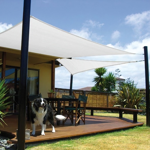[8091189] Toldo Vela Sombra Jardin Cuadrada 3,6x3,6 metros Blanca