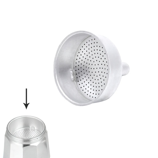 [5056121] Embudo Cafetera Aluminio Classic / Inducción 3 Tazas