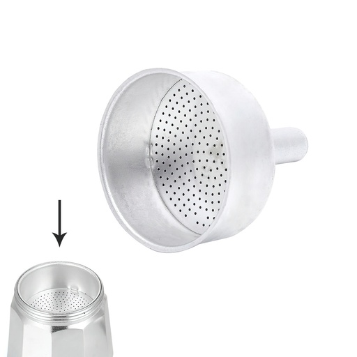 [5056122] Embudo Cafetera Aluminio Classic / Inducción 6 Tazas