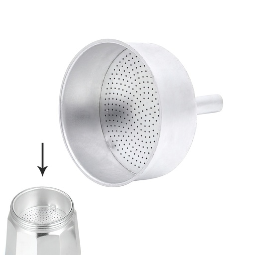 [5056123] Embudo Cafetera Aluminio Classic / Inducción 9 Tazas