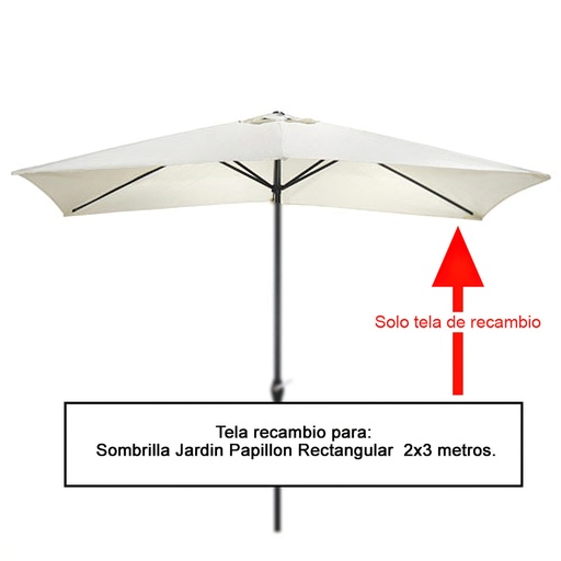 [8091151] Tela Recambio Sombrilla Rectangular 2x3 metros (08091055)