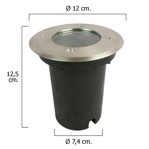 [19079120] Foco Led Empotrar IP54 Color Inox
