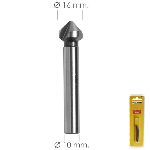 [7040015] Fresa Vaciadora HSS Ø 16 mm. Para Taladro / Fresadora