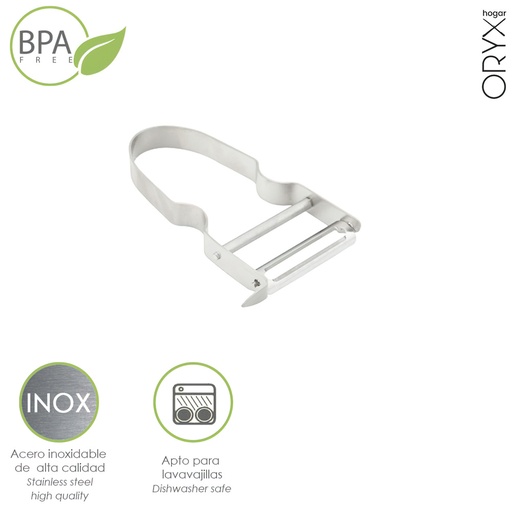[5076036] Pelapatatas Acero Inox 5 x 10,6 (Alt.) cm.