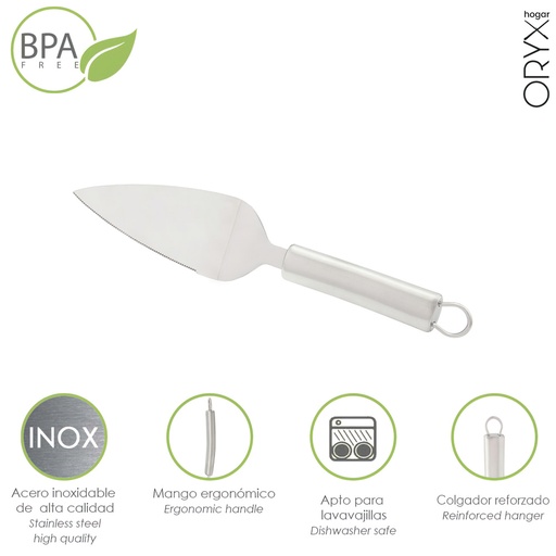 [5076040] Espatula Para Tartas Acero Inoxidable 5,5 x 26,5 (Alt.) cm.