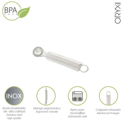 [5076041] Vaciador De Frutas y Verduras Acero Inoxidable 3 x 19 (Alt.) cm.