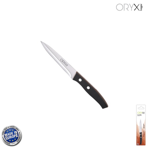 [5800010] Cuchillo Aspen Cocina Hoja Acero Inoxidable 12 cm. Negro