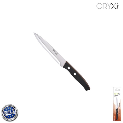 [5800015] Cuchillo Aspen Verduras Hoja Acero Inoxidable 15 cm. Negro