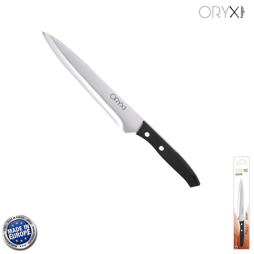 [5800030] Cuchillo Aspen Cocinero / Chef Hoja Acero Inoxidable 20 cm. Negro