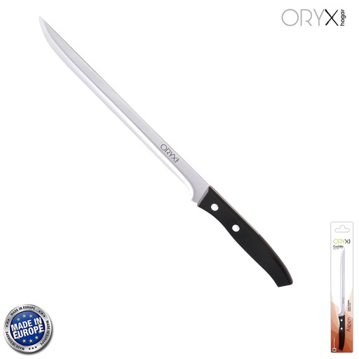 [5800035] Cuchillo Aspen Jamonero Hoja Acero Inoxidable 25 cm. Negro