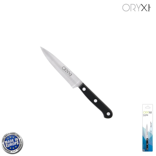 [5800140] Cuchillo Grenoble Patatero Puntilla Hoja Acero Inoxidable 11 cm. Negro