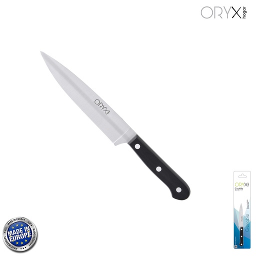 [5800150] Cuchillo Grenoble Verduras Hoja Acero Inoxidable 15 cm. Negro
