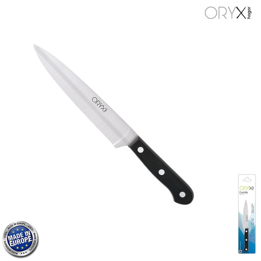 [5800155] Cuchillo Grenoble Cocina Hoja Acero Inoxidable 17 cm. Negro
