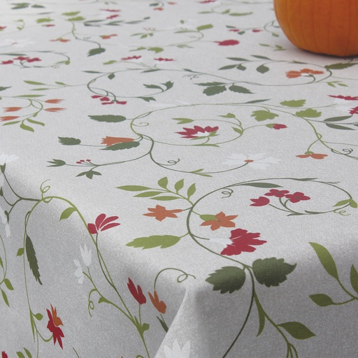 [5542010] Mantel Antimanchas Textil Floral Rollo 1,4 x 25 metros.
