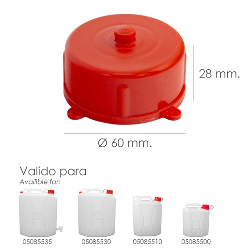 [5085495] Tapon Para Bidon Alimentario  5 / 10 / 20 Litros