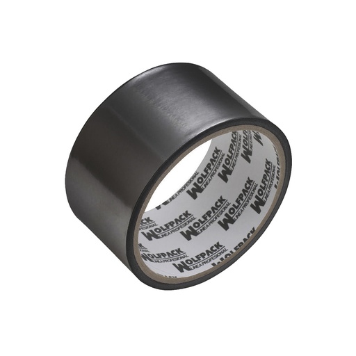 [14060125] Cinta Adhesiva Aluminio Negra 48 mm. x  10 m. 66 micras