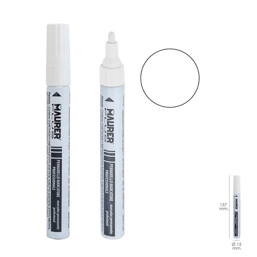 [2342600] Rotulador Marcador Obra Profesional Pintura Permanente Blanco