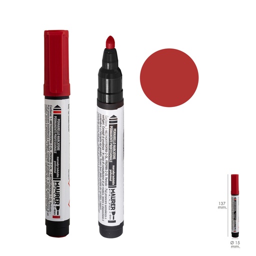 [2342705] Rotulador Permanente Profesional Rojo