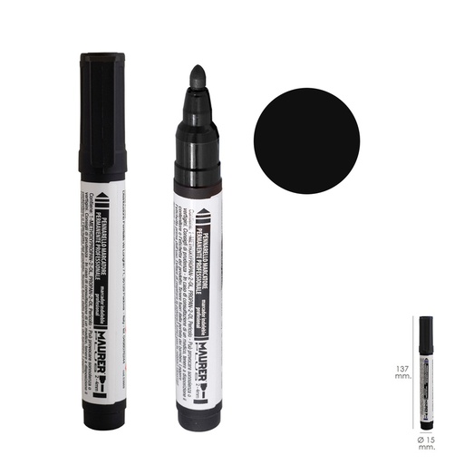 [2342700] Rotulador Permanente Profesional Negro