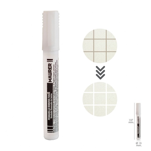 [2342900] Marcador / Rotulador Blanqueador Para Juntas Color Blanco