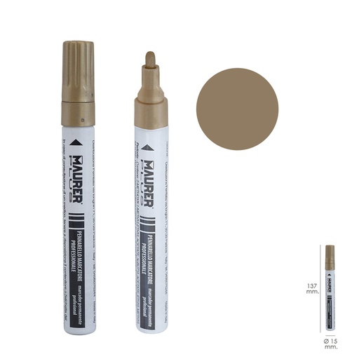[2342630] Rotulador Marcador Obra Profesional Pintura Permanente Oro